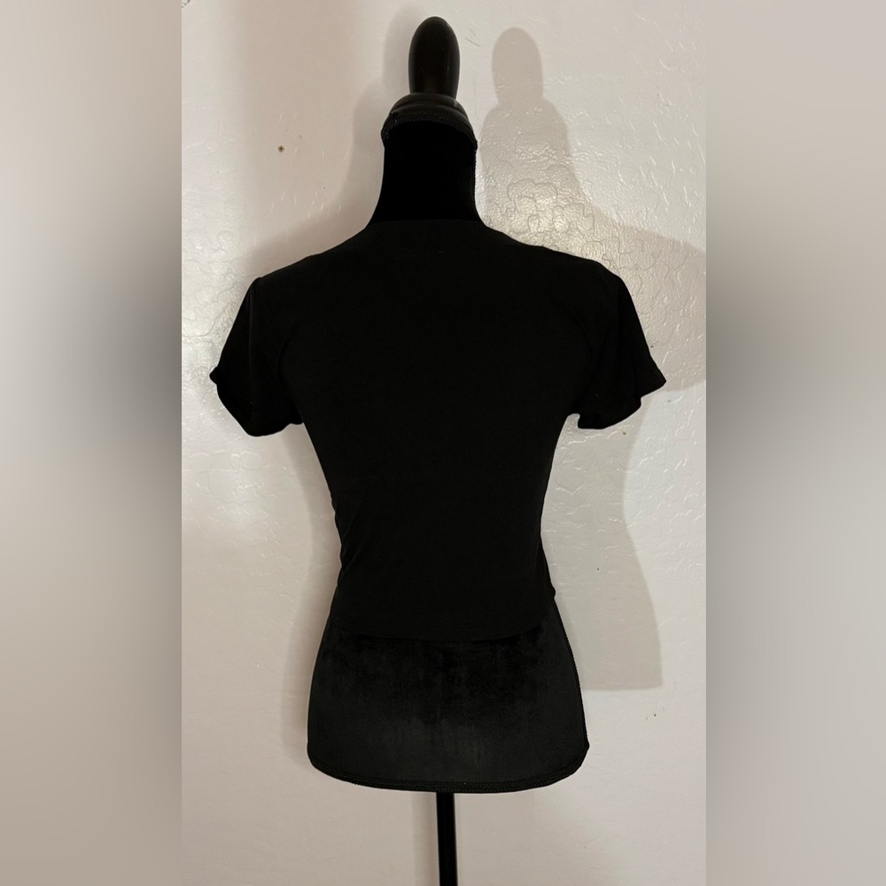 Fashion Nova White, Black, and Olive Green Top - Picture 9 of 10